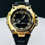 Relógio G-Shock Steel Preto e Dourado No Atacado
