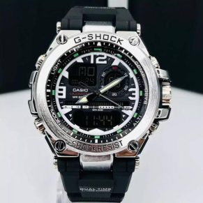 Relógio G-Shock Steel Preto e Prata No Atacado