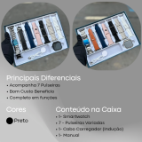 Relógio Smartwatch A300 7 Pulseiras Atacado
