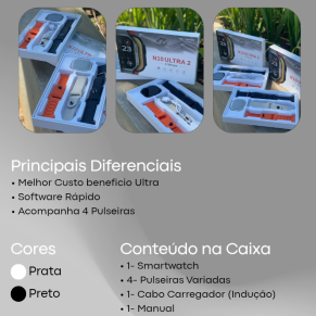 Relógio Smartwatch N10 Ultra 2 No Atacado 
