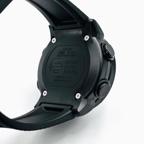 Relógio Gshock GA 2000 no Atacado - Preto e Dourado - Pulseira de Borracha