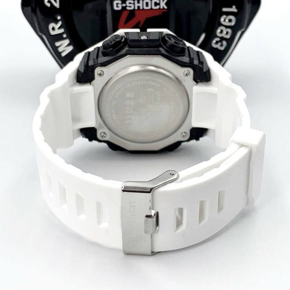 Relógio 1 Linha GA 2000 Preto e Branco no Atacado - Pulseira de Borracha