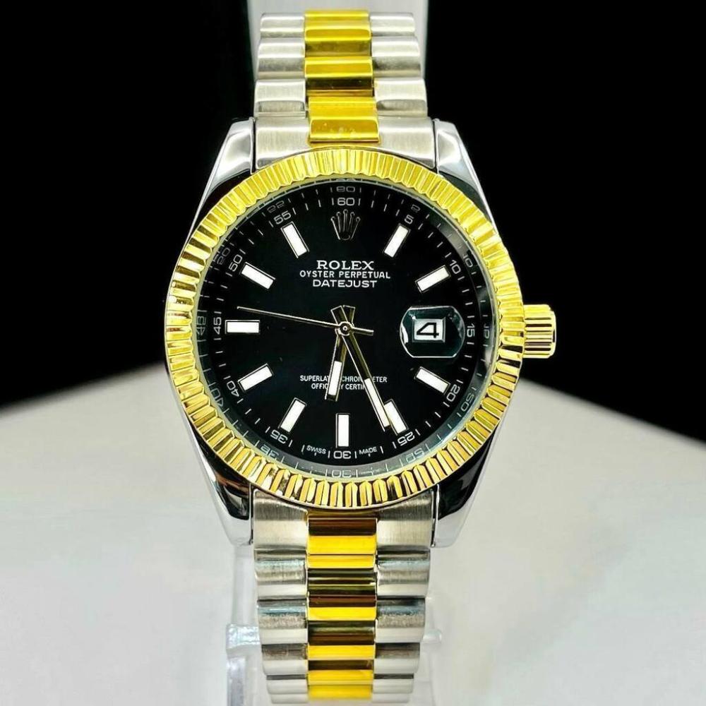 Relógio Primeira Linha Day Date Atacado - Prata, Dourado e Preto | Relógios Para Revender Relógio Primeira Linha Day Date