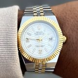 Relógio Rolex Datejust 1ª Linha Prata com Dourado + Caixa – À Prova d’Água | Relógios Para Revender Relógio Rolex Datejust 1ª Linha Prata com Dourado