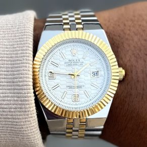 Relógio Rolex Datejust 1ª Linha Prata com Dourado