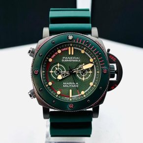 Relógio Panerai Verde No Atacado + Caixa – Modelo Marina Militare