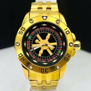 Relógio Invicta Primeira Linha Subaqua Cassino Dourado no Atacado – Caixa Inclusa