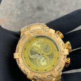 Relógio Invicta Thunderbolt Dourado com Azul – Pulseira de Aço + Caixa