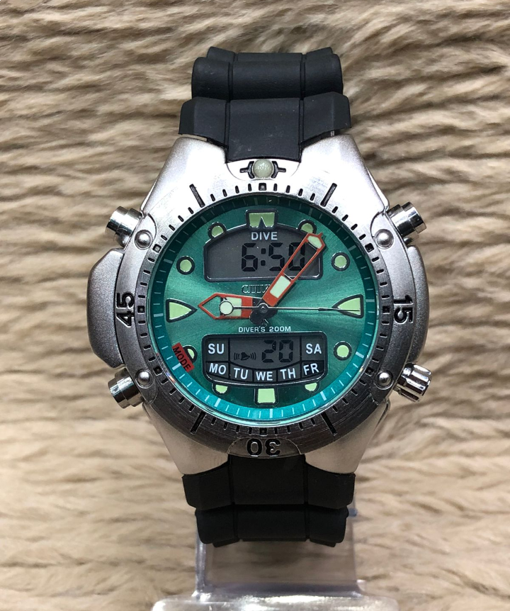 Relógio Citizen Aqualand JP Dourado no Atacado + Caixa – Pulseira de Borracha | Relógios Para Revender Relógio Citizen Aqualand JP Dourado no Atacado + Caixa – Pulseira de Borracha