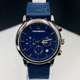 Relógio Armani 100% Funcional no Atacado – Pulseira de Couro + Caixa | Relógios Para Revender Relógio Oakley GMT Preto Com Amarelo no Atacado – Pulseira de Aço