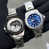 Relógio Rolex Primeira Linha Yacht Master no Atacado – Dourado e Preto com Pulseira de Borracha | Relógios Para Revender Relógio Rolex Primeira Linha Yacht Master no Atacado – Dourado e Preto com Pulseira de Borracha