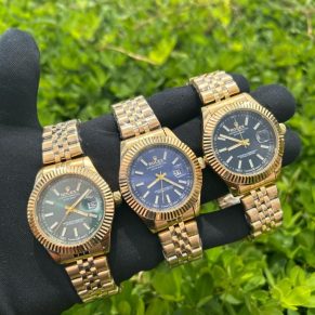 Maior Fornecedor De Relógios No Atacado e Dropshipping | Relógios Para Revender Relógio Rolex Primeira Linha Dourado + Caixa no Atacado