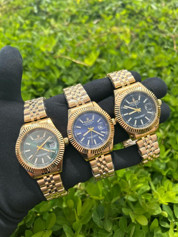 Relógio Rolex Primeira Linha no Atacado | Relógios Para Revender Relógio Rolex Primeira Linha Dourado + Caixa no Atacado
