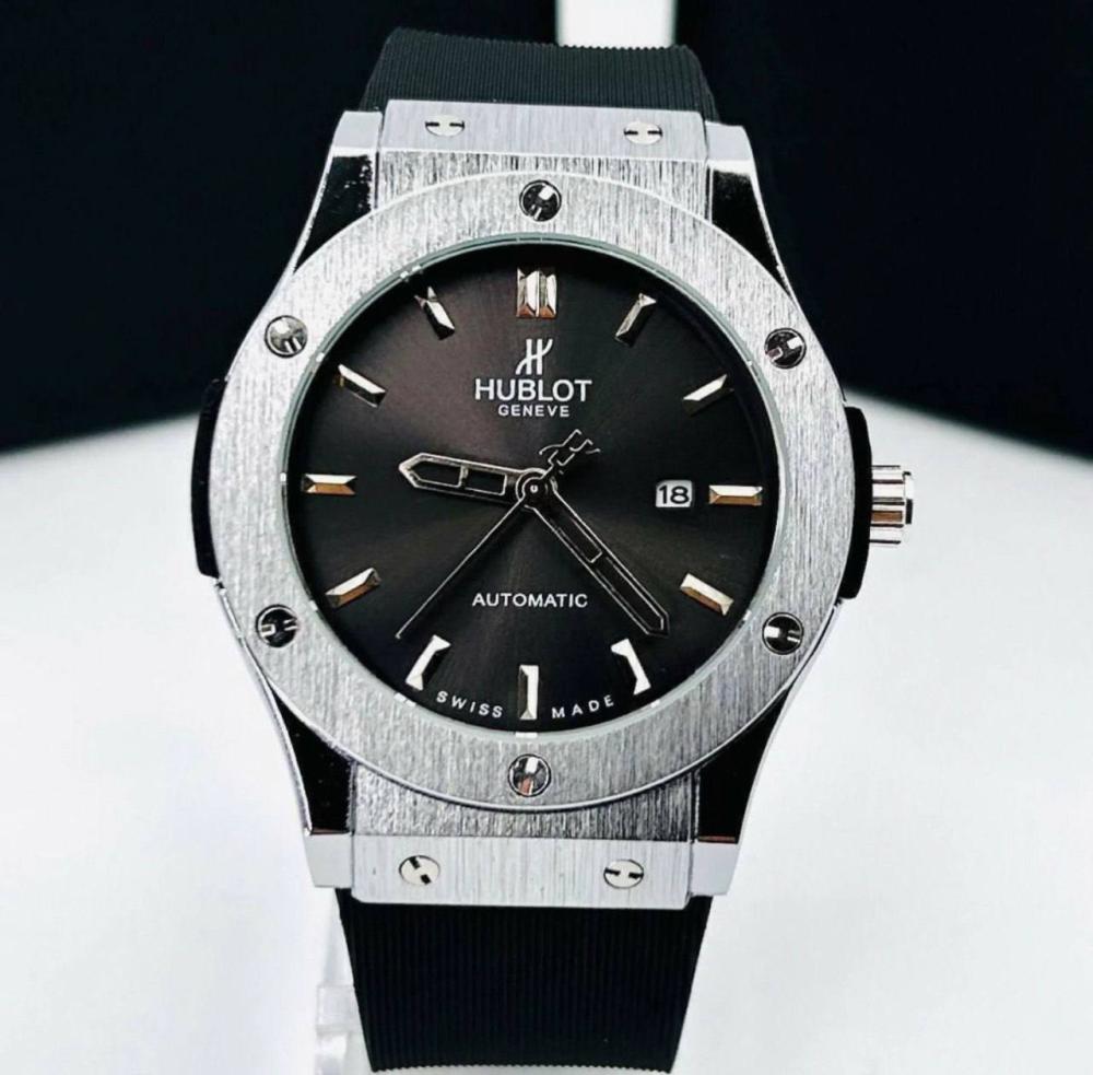 Relógio Hublot Geneve 1ª Linha Preto no Atacado - Pulseira de Borracha + Caixa | Relógios Para Revender Relógio Hublot Geneve 1ª Linha Preto no Atacado – Pulseira de Borracha + Caixa