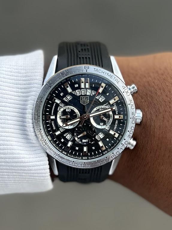 Relógio Masculino Tag Heuer Carrera 1ª Linha no Atacado + Caixa - À Prova D'Água | Relógios Para Revender AUTO-DRAFT