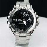 Relógio Gshock Steel Linha Diamante 100% Funcional + Caixa – Prata e Preto