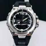 Relógio Gshock 1ª Linha Diamante Steel Preto e Prata no Atacado - Pulseira de Borracha + Caixa | Relógios Para Revender AUTO-DRAFT