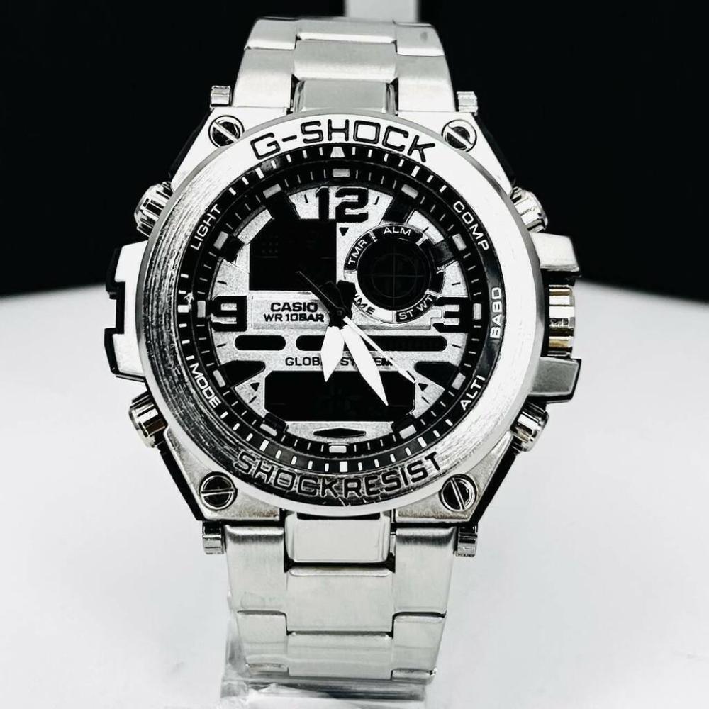 Relógio Gshock Linha Diamante Steel no Atacado – Prata – Pulseira de Aço + Caixa | Relógios Para Revender Relógio Gshock Linha Diamante Steel no Atacado – Prata – Pulseira de Aço + Caixa