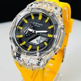 Relógio Gshock WR 20 BAR 2100 Linha Diamante Transparente e Preto - À Prova D’Água + Caixa | Relógios Para Revender Relógio Gshock WR 20 BAR 2100 Linha Diamante Transparente e Preto – À Prova D’Água + Caixa