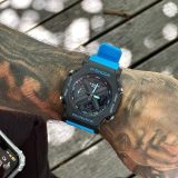 Relógio Gshock GA 2300 Linha Diamante Transparente Azul no Atacado + Caixa