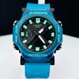 Relógio Gshock GA 2300 Linha Diamante Transparente Azul no Atacado + Caixa