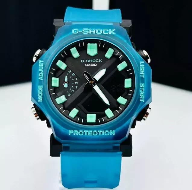 Relógio Gshock GA 2300 Linha Diamante Transparente Azul no Atacado + Caixa | Relógios Para Revender Relógio Gshock GA 2300 Linha Diamante Transparente Azul no Atacado + Caixa