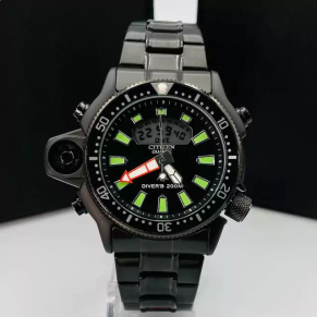 Relógio Citizen Promaster Preto + Caixa no Atacado – Pulseira de Aço