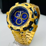 Relógio Invicta Thunderbolt Dourado com Azul - À Prova D’Água + Caixa | Relógios Para Revender Relógio Invicta Thunderbolt Dourado com Azul – À Prova D’Água + Caixa