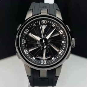 Relógio Armani Roleta Linha Diamante no Atacado – Pulseira de Borracha + À Prova D’Água