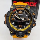 Relógio Gshock 1 Linha Diamante Mudmaster Transparente Preto no Atacado – Pulseira de Aço