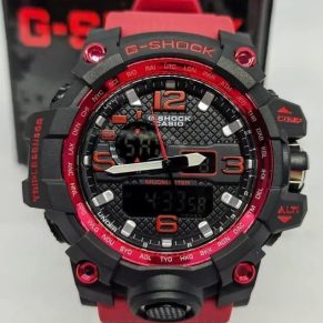 Relógio Gshock 1 Linha Diamante Mudmaster Transparente Preto no Atacado – Pulseira de Aço