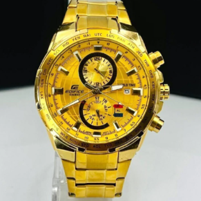 Relógio Casio Edifice Global 100% Funcional no Atacado – Dourado