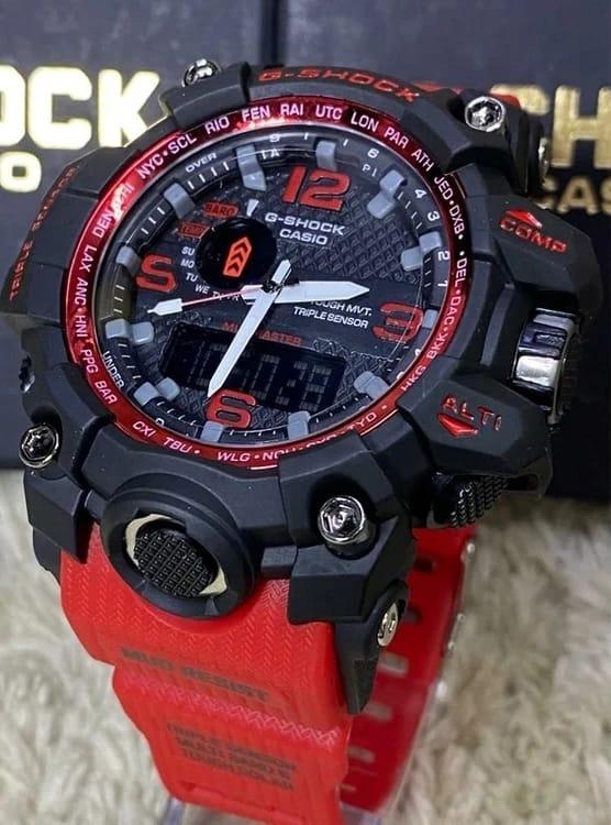 Relógio Gshock 1 Linha Diamante Mudmaster Transparente Preto no Atacado - Pulseira de Aço | Relógios Para Revender Relógio Gshock 1 Linha Diamante Mudmaster Transparente Preto no Atacado – Pulseira de Aço