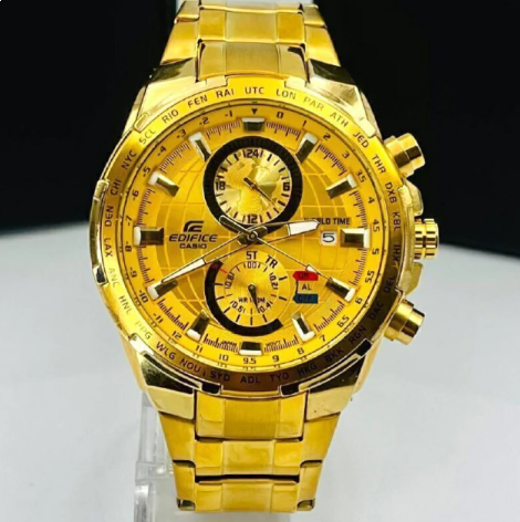 Relógio Casio Edifice Global 100% Funcional no Atacado - Dourado | Relógios Para Revender Relógio Casio Edifice Global 100% Funcional no Atacado – Dourado