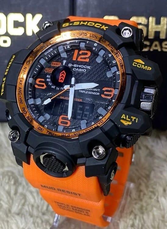Relógio Gshock 1 Linha Diamante Mudmaster Transparente Preto no Atacado - Pulseira de Aço | Relógios Para Revender Relógio Gshock 1 Linha Diamante Mudmaster Transparente Preto no Atacado – Pulseira de Aço