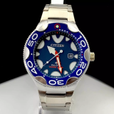 Relógio Citizen Promaster Eco-Drive Orca Preto no Atacado – Pulseira de Aço e À Prova d’Água | Relógios Para Revender Relógio Citizen Eco Drive Preto no Atacado + Caixa