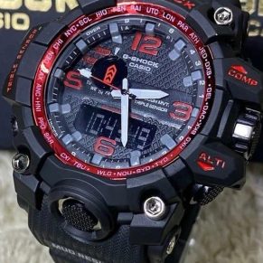 Relógio Gshock 1 Linha Diamante Mudmaster Transparente Preto no Atacado – Pulseira de Aço