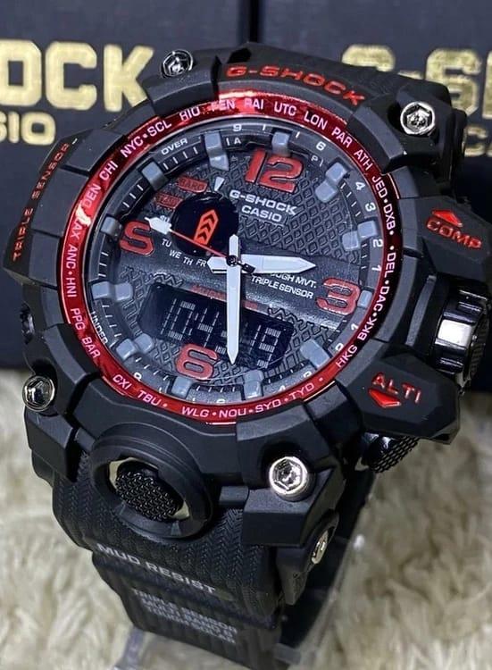 Relógio Gshock 1 Linha Diamante Mudmaster Transparente Preto no Atacado - Pulseira de Aço | Relógios Para Revender Relógio Gshock 1 Linha Diamante Mudmaster Transparente Preto no Atacado – Pulseira de Aço