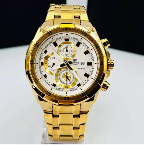 Relógio Casio Edifice 100% Funcional no Atacado - Dourado | Relógios Para Revender Relógio Casio Edifice 100% Funcional no Atacado – Dourado