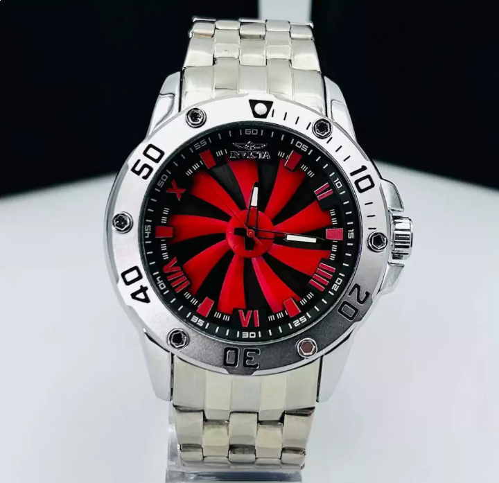 Relógio Invicta Speedway Turbine - Dourado com Preto e Vermelho - Pulseira de Aço + Caixa | Relógios Para Revender Relógio Invicta Speedway Turbine – Dourado com Preto e Vermelho – Pulseira de Aço + Caixa