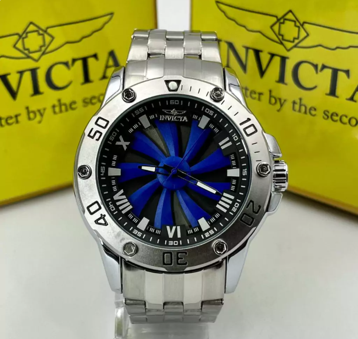 Relógio Invicta Speedway Turbine - Dourado com Preto e Vermelho - Pulseira de Aço + Caixa | Relógios Para Revender Relógio Invicta Speedway Turbine – Dourado com Preto e Vermelho – Pulseira de Aço + Caixa