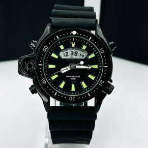 Relógio Citizen Eco Drive Preto e Dourado no Atacado + Caixa