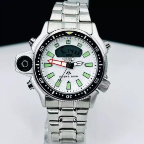 Relógio Citizen Aqualand Funcional no Atacado + Caixa – Prata e Dourado