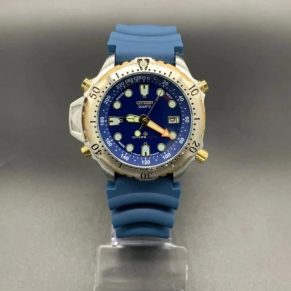 Relógio Citizen Promaster no Atacado – Azul e Dourado – Pulseira de Borracha