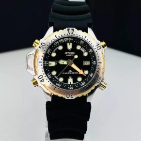 Relógio Citizen Promaster no Atacado – Prata e Preto – Pulseira de Borracha