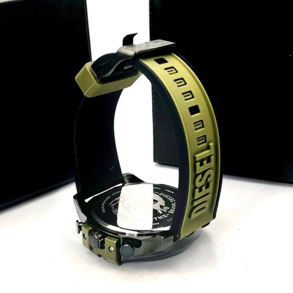 Relógio Diesel Funcional 10 BAR Preto e Verde no Atacado - Pulseira de Borracha | Relógios Para Revender Relógio Diesel Funcional 10 BAR Preto e Verde no Atacado – Pulseira de Borracha