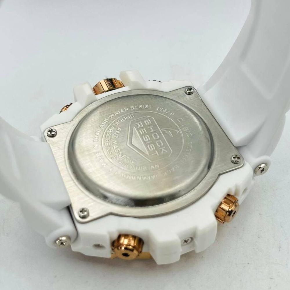 Relógio Gshock Steel Linha Diamante 100% Funcional + Caixa - Branco, Rose e Preto | Relógios Para Revender Relógio Gshock Steel Linha Diamante 100% Funcional + Caixa – Branco, Rose e Preto