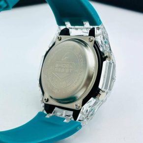 Relógio Gshock WR 20 Bar 2100 Linha Diamante 100% Funcional + Caixa – Transparente, Verde Petróleo e Preto