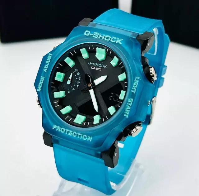 Relógio Gshock GA 2300 Linha Diamante Transparente Azul no Atacado + Caixa | Relógios Para Revender Relógio Gshock GA 2300 Linha Diamante Transparente Azul no Atacado + Caixa