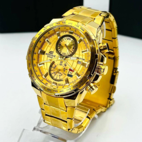 Relógio Casio Edifice Global 100% Funcional no Atacado – Dourado